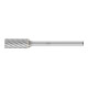 PFERD Hartmetall Hochleistungsfrässtift INOX Zylinder ZYAS stirnverzahnt Ø 06x13mm Schaft-Ø 3mm Edelstahl-1