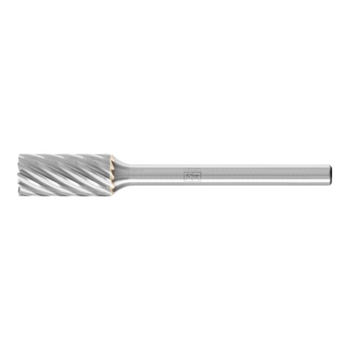 PFERD Hartmetall Hochleistungsfrässtift INOX Zylinder ZYAS stirnverzahnt Ø 06x13mm Schaft-Ø 3mm Edelstahl