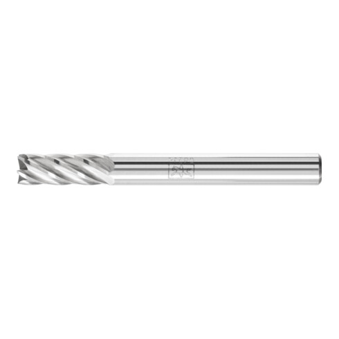 PFERD Hartmetall Hochleistungsfrässtift INOX Zylinder ZYAS stirnverzahnt Ø 06x16mm Schaft-Ø 6mm Edelstahl