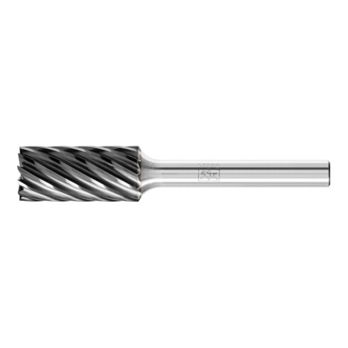 PFERD Hartmetall Hochleistungsfrässtift INOX Zylinder  ZYAS stirnverzahnt Ø 12x25mm Schaft-Ø 6mm HICOAT Stahl