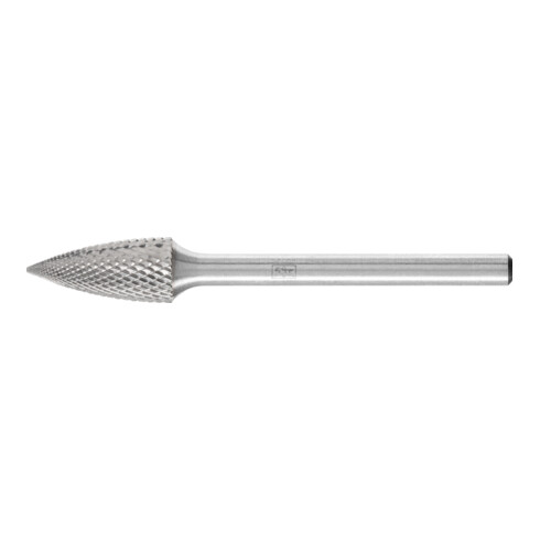 PFERD Hartmetall Hochleistungsfrässtift MICRO Spitzbogen SPG Ø 06x13 mm Schaft-Ø 3 mm Feinbearbeitung