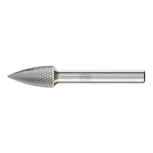 PFERD Hartmetall Hochleistungsfrässtift MICRO Spitzbogen SPG Ø 10x20mm Schaft-Ø 6 mm Feinbearbeitung