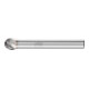 PFERD Hartmetall Hochleistungsfrässtift NON-FERROUS Kugel KUD Ø 08x07 mm Schaft-Ø 6 mm NE-Metalle-1