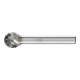 PFERD Hartmetall Hochleistungsfrässtift NON-FERROUS Kugel KUD Ø 12x10mm Schaft-Ø 6 mm NE-Metalle-1
