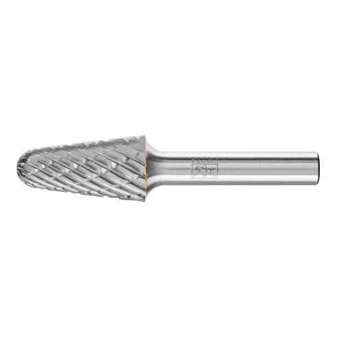 PFERD Hartmetall Hochleistungsfrässtift NON-FERROUS Rundkegel KEL Ø 16x30mm Schaft-Ø 8 mm NE-Metalle