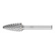 PFERD Hartmetall Hochleistungsfrässtift Rundbogen RBF Ø 12x25 mm Schaft-Ø 6 mm TITANIUM für Titan-1