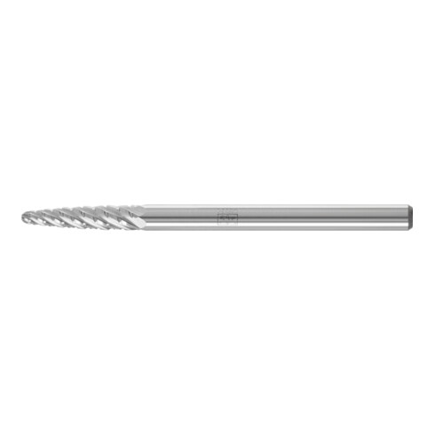 PFERD Hartmetall Hochleistungsfrässtift Rundbogen RBF Ø 03x13 mm Schaft-Ø 3 mm TITANIUM für Titan