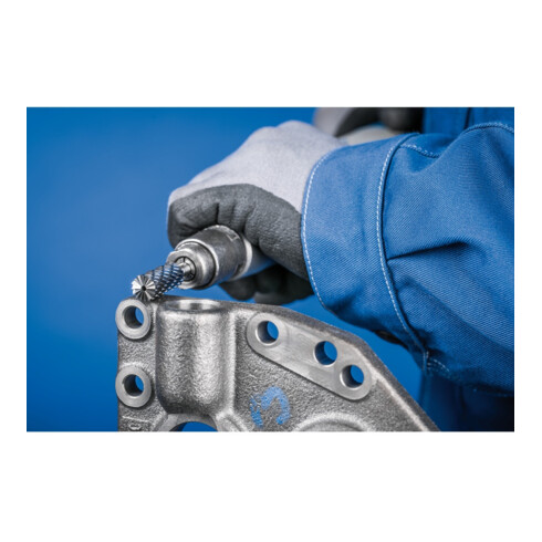 PFERD Hartmetall Hochleistungsfrässtift Set ALLROUND 5-tlg. Ø 12mm Schaft-Ø 6mm universal grob
