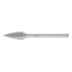 PFERD Hartmetall Hochleistungsfrässtift Spitzbogen SPG Ø 06x13 mm Schaft-Ø 3 mm TITANIUM für Titan-1