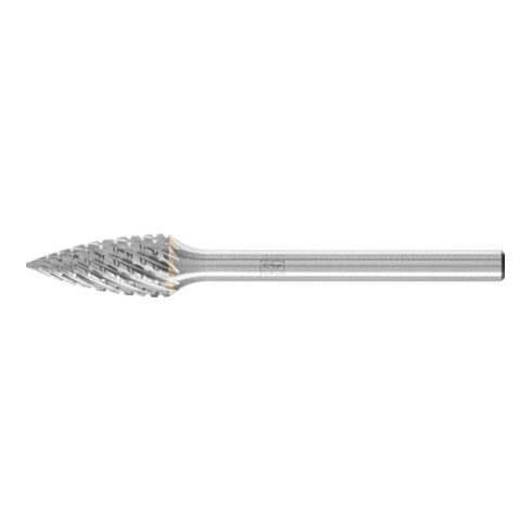 PFERD Hartmetall Hochleistungsfrässtift Spitzbogen SPG Ø 06x13 mm Schaft-Ø 3 mm TITANIUM für Titan