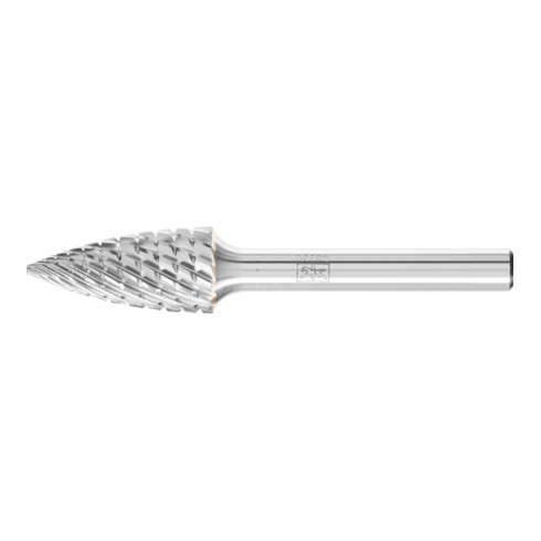 PFERD Hartmetall Hochleistungsfrässtift Spitzbogen SPG Ø 12x25 mm Schaft-Ø 6 mm TITANIUM für Titan