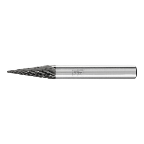 PFERD Hartmetall Hochleistungsfrässtift Spitzkegel SKM Ø 06x18 mm Schaft-Ø 6 mm Z3P HICOAT universal