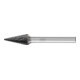 PFERD Hartmetall Hochleistungsfrässtift Spitzkegel SKM Ø 10x20mm Schaft-Ø 6 mm Z3P HICOAT universal-1