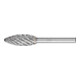 PFERD Hartmetall Hochleistungsfrässtift STEEL Flamme B Ø 12x30mm Schaft-Ø 6 mm für Stahl-1