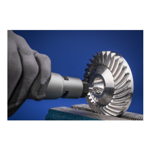 PFERD Hartmetall Hochleistungsfrässtift STEEL Flamme B Ø 12x30mm Schaft-Ø 6 mm HICOAT für Stahl