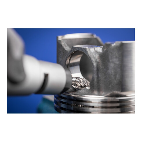 PFERD Hartmetall Hochleistungsfrässtift STEEL Flamme B Ø 12x30mm Schaft-Ø 6 mm HICOAT für Stahl