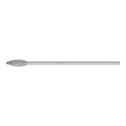 PFERD Hartmetall Hochleistungsfrässtift STEEL Flamme B Ø 12x30mm Schaft-Ø 6x150mm für Stahl
