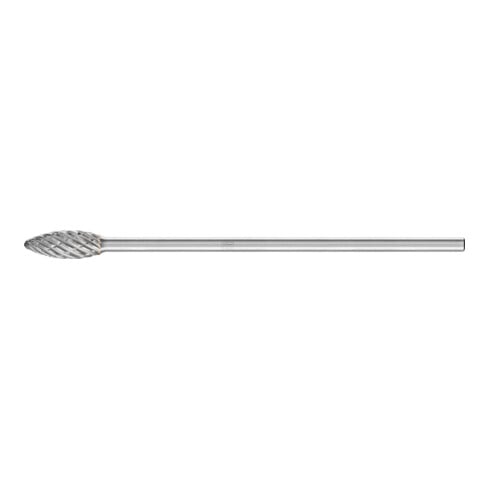 PFERD Hartmetall Hochleistungsfrässtift STEEL Flamme B Ø 12x30mm Schaft-Ø 6x150mm für Stahl