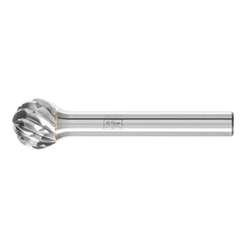 PFERD Hartmetall Hochleistungsfrässtift STEEL Kugel KUD Ø 12x10mm Schaft-Ø 6 mm für Stahl