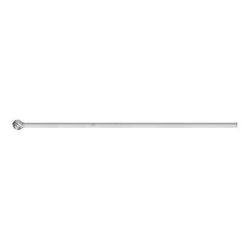 PFERD Hartmetall Hochleistungsfrässtift STEEL Kugel KUD Ø 12x10mm Schaft-Ø 6x150mm für Stahl