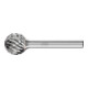 PFERD Hartmetall Hochleistungsfrässtift STEEL Kugel KUD Ø 16x14 mm Schaft-Ø 6 mm für Stahl-1