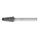 PFERD Hartmetall Hochleistungsfrässtift STEEL Rundbogen KEL Ø 10x20mm Schaft-Ø 6 mm HICOAT für Stahl-1