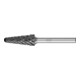 PFERD Hartmetall Hochleistungsfrässtift STEEL Rundbogen KEL Ø 12x30mm Schaft-Ø 6 mm HICOAT für Stahl-1