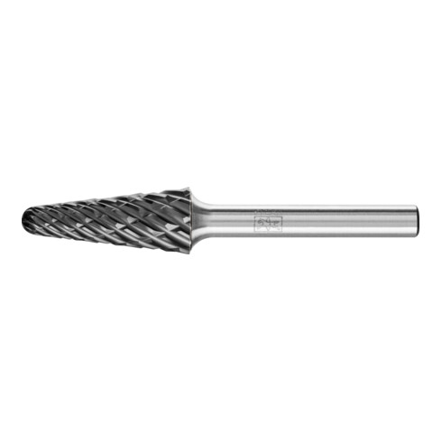 PFERD Hartmetall Hochleistungsfrässtift STEEL Rundbogen KEL Ø 12x30mm Schaft-Ø 6 mm HICOAT für Stahl