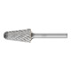 PFERD Hartmetall Hochleistungsfrässtift STEEL Rundbogen KEL Ø 16x30mm Schaft-Ø 6 mm für Stahl-1