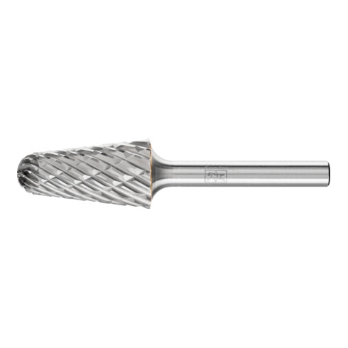 PFERD Hartmetall Hochleistungsfrässtift STEEL Rundbogen KEL Ø 16x30mm Schaft-Ø 6 mm für Stahl
