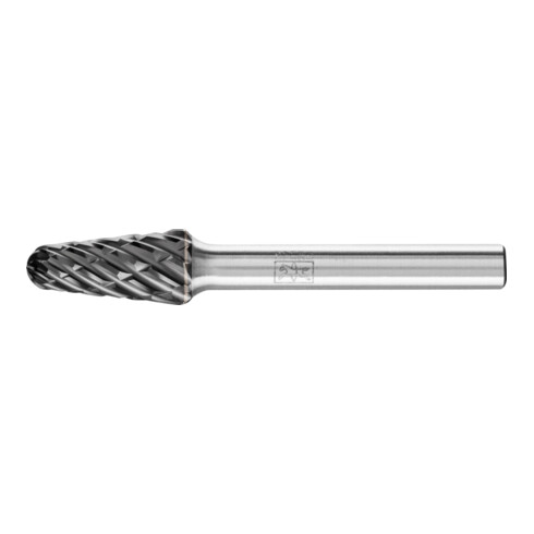 PFERD Hartmetall Hochleistungsfrässtift STEEL Rundbogen KEL Ø 10x20mm Schaft-Ø 6 mm HICOAT für Stahl