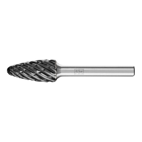 PFERD Hartmetall Hochleistungsfrässtift STEEL Rundbogen RBF Ø 12x25 mm Schaft-Ø 6 mm HICOAT für Stahl