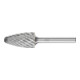 PFERD Hartmetall Hochleistungsfrässtift STEEL Rundbogen RBF Ø 16x30mm Schaft-Ø 6 mm für Stahl-1