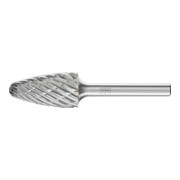 PFERD Hartmetall Hochleistungsfrässtift STEEL Rundbogen RBF Ø 16x30mm Schaft-Ø 6 mm für Stahl