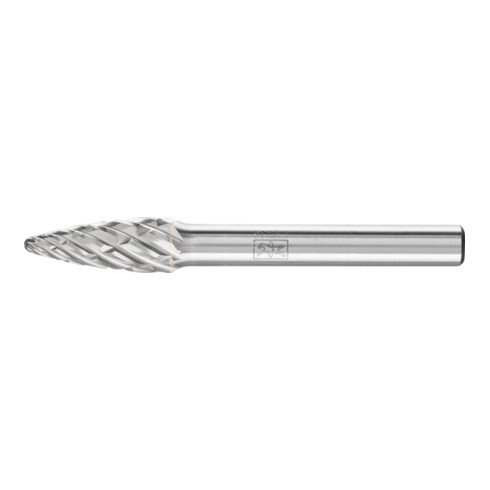 PFERD Hartmetall Hochleistungsfrässtift STEEL Rundbogen RBF Ø 08x20mm Schaft-Ø 6 mm für Stahl