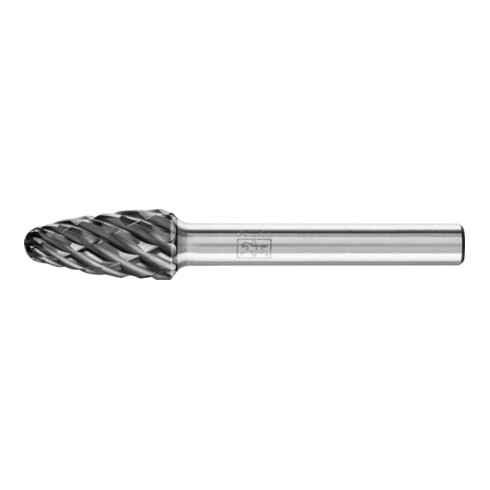 PFERD Hartmetall Hochleistungsfrässtift STEEL Rundbogen RBF Ø 10x20mm Schaft-Ø 6 mm HICOAT für Stahl