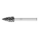 PFERD Hartmetall Hochleistungsfrässtift STEEL Spitzbogen SPG Ø 10x20mm Schaft-Ø 6 mm HICOAT Stahl-1