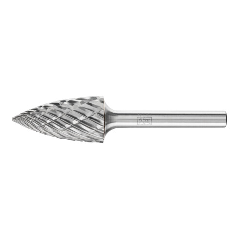 PFERD Hartmetall Hochleistungsfrässtift STEEL Spitzbogen SPG Ø 16x30mm Schaft-Ø 6 mm für Stahl
