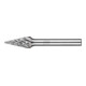 PFERD Hartmetall Hochleistungsfrässtift STEEL Spitzkegel SKM Ø 10x20mm Schaft-Ø 6 mm für Stahl-1