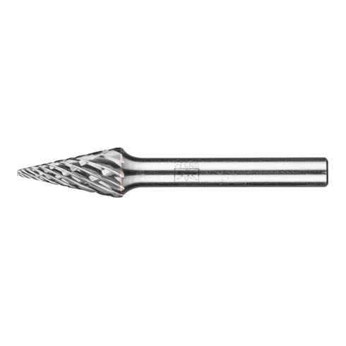 PFERD Hartmetall Hochleistungsfrässtift STEEL Spitzkegel SKM Ø 10x20mm Schaft-Ø 6 mm für Stahl