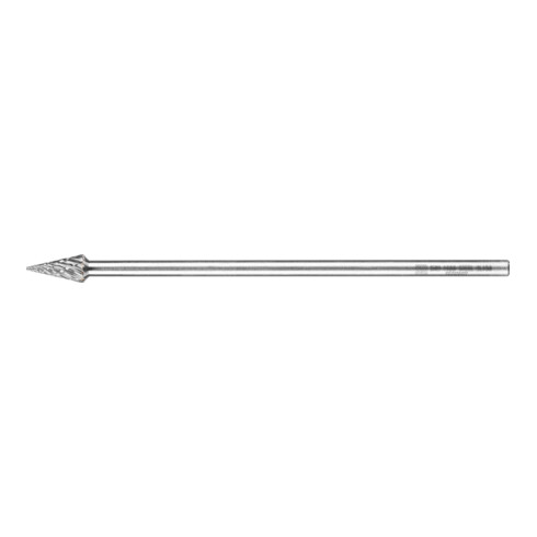 PFERD Hartmetall Hochleistungsfrässtift STEEL Spitzkegel SKM Ø 10x20mm Schaft-Ø 6x150mm für Stahl