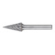 PFERD Hartmetall Hochleistungsfrässtift STEEL Spitzkegel SKM Ø 12x25 mm Schaft-Ø 6 mm für Stahl-1