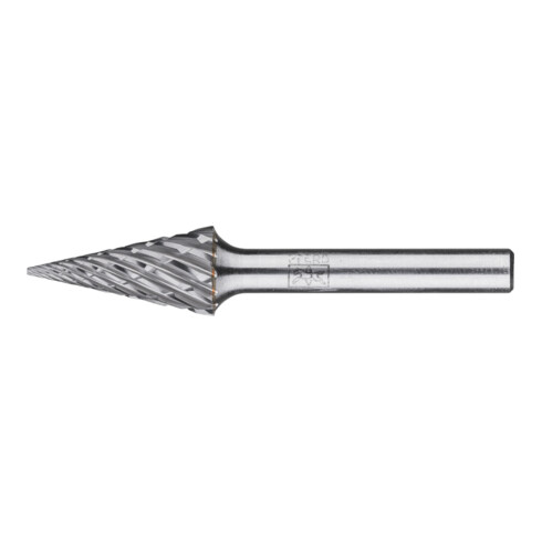 PFERD Hartmetall Hochleistungsfrässtift STEEL Spitzkegel SKM Ø 12x25 mm Schaft-Ø 6 mm für Stahl