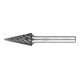PFERD Hartmetall Hochleistungsfrässtift STEEL Spitzkegel SKM Ø 12x25 mm Schaft-Ø 6 mm HICOAT Stahl-1