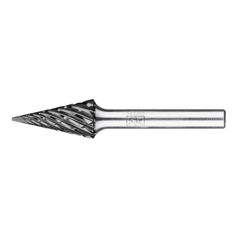 PFERD Hartmetall Hochleistungsfrässtift STEEL Spitzkegel SKM Ø 12x25 mm Schaft-Ø 6 mm HICOAT Stahl