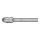 PFERD Hartmetall Hochleistungsfrässtift STEEL Tropfen TRE Ø 10x16 mm Schaft-Ø 6 mm für Stahl-1