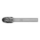 PFERD Hartmetall Hochleistungsfrässtift STEEL Tropfen TRE Ø 10x16 mm Schaft-Ø 6 mm HICOAT für Stahl-1