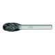 PFERD Hartmetall Hochleistungsfrässtift STEEL Tropfen TRE Ø 12x20mm Schaft-Ø 6 mm HICOAT für Stahl-1