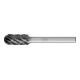 PFERD Hartmetall Hochleistungsfrässtift STEEL Walzenrund WRC Ø 10x20mm Schaft-Ø 6 mm HICOAT Stahl-1
