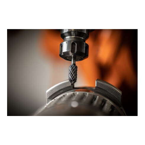 PFERD Hartmetall Hochleistungsfrässtift STEEL Walzenrund WRC Ø 10x20mm Schaft-Ø 6 mm HICOAT Stahl